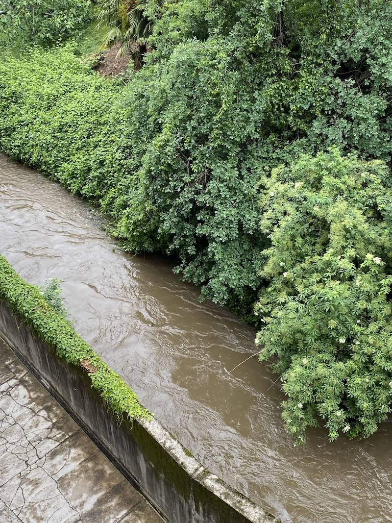 Torrente Lura in piena