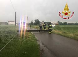 Vigili del fuoco Saronno temporale 