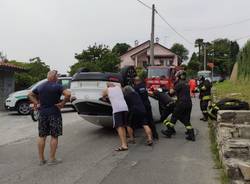 auto ribaltata cadrezzate con osmate