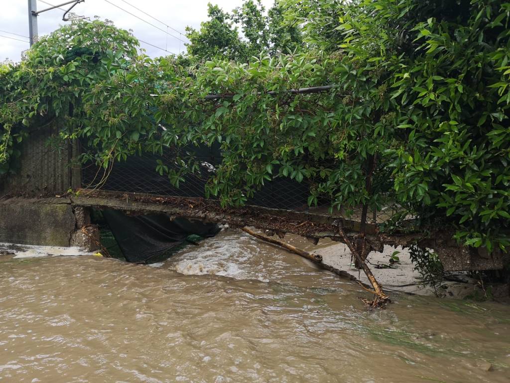 Nubifragio e allagamenti a Gavirate