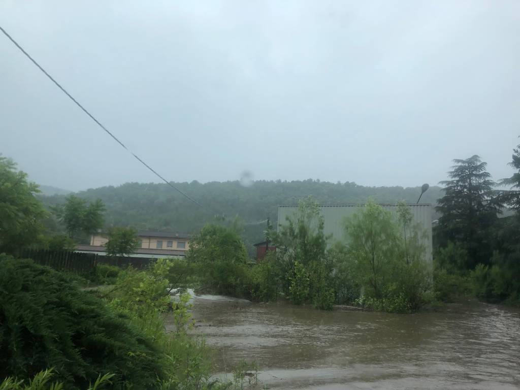 Laveno, l\'allagamento al Molinetto