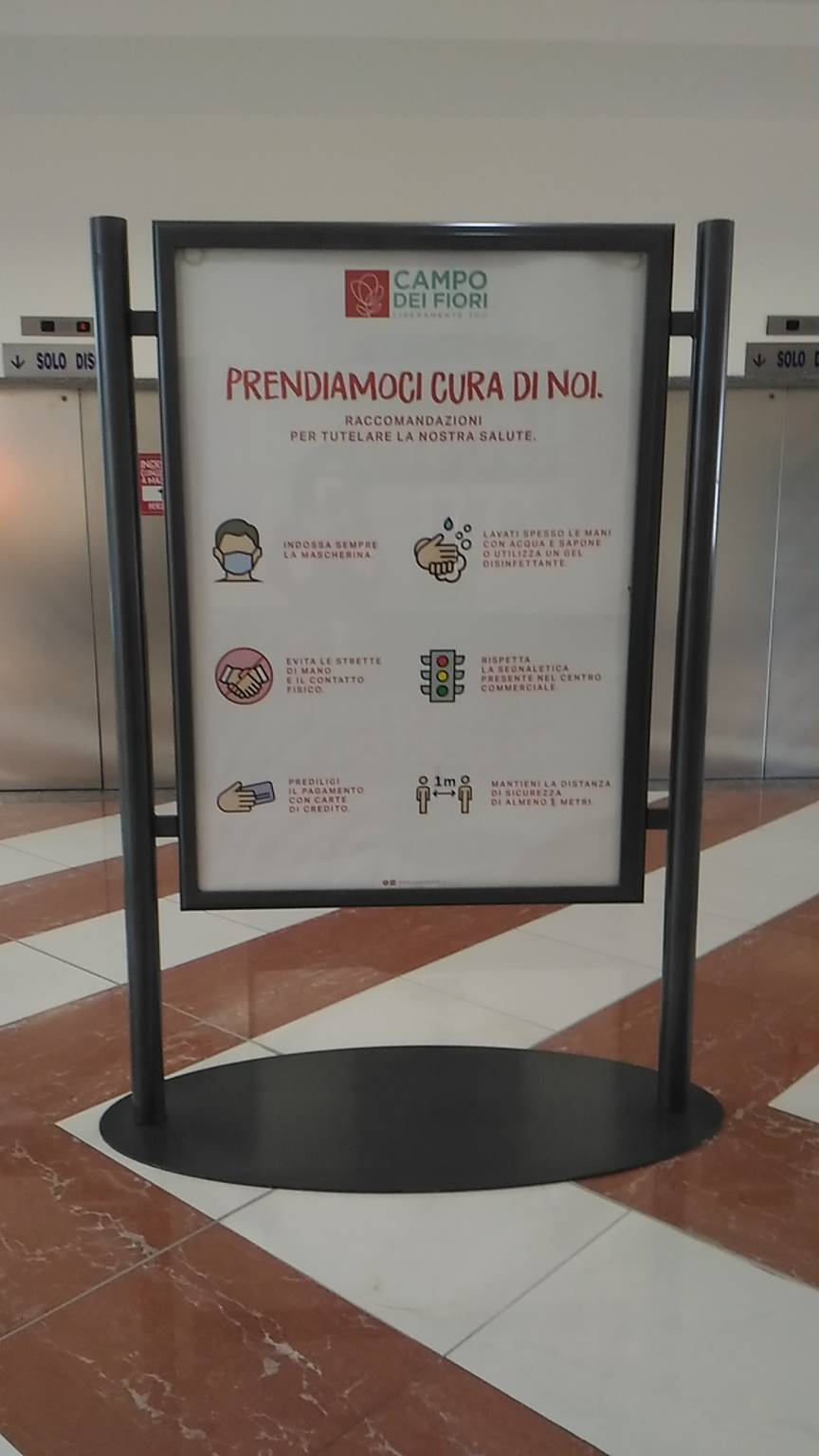 Centro Commerciale Campo dei Fiori - post Covid-19