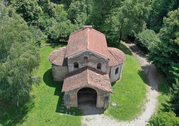 In volo con il drone sui beni archeologici del Varesotto