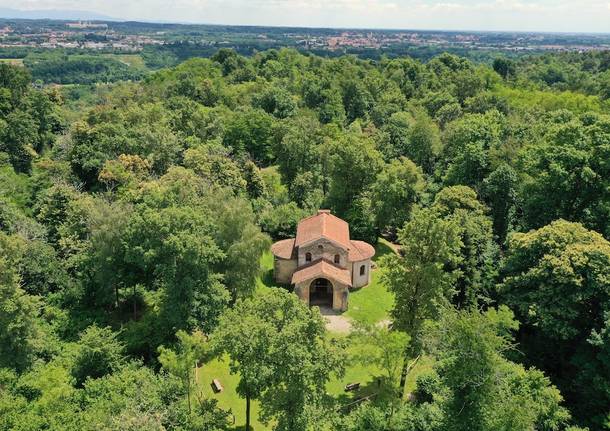 In volo con il drone sui beni archeologici del Varesotto