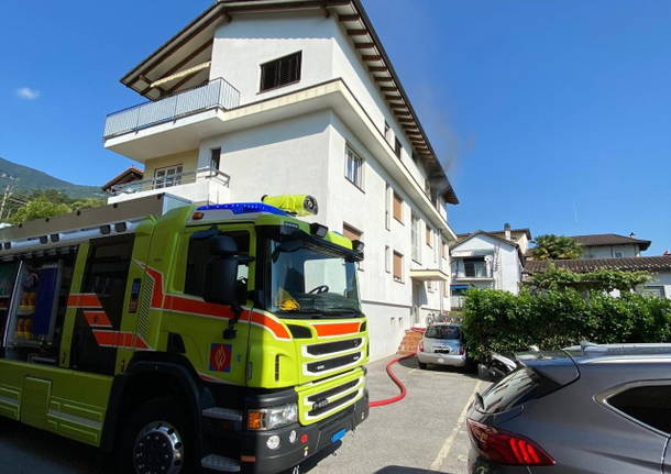 incendio losone giugno 2020 civici pompieri locarno