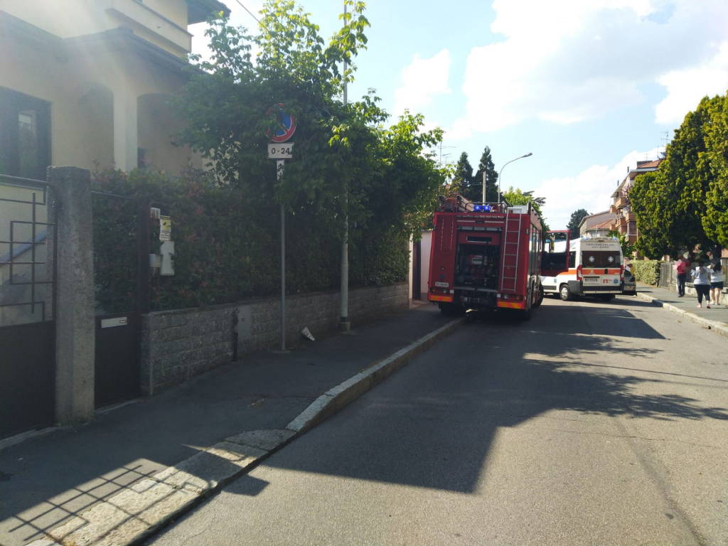 incidente in via Genova a Legnano