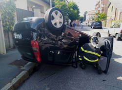 incidente in via Genova a Legnano