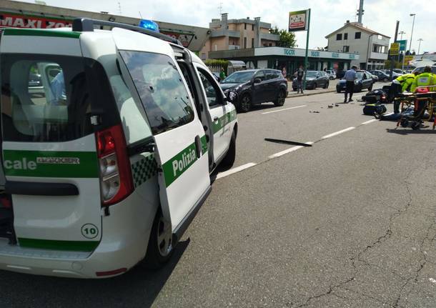 incidente in via Novara a Legnano