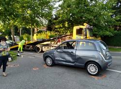 Incidente moto Caronno Pertusella 