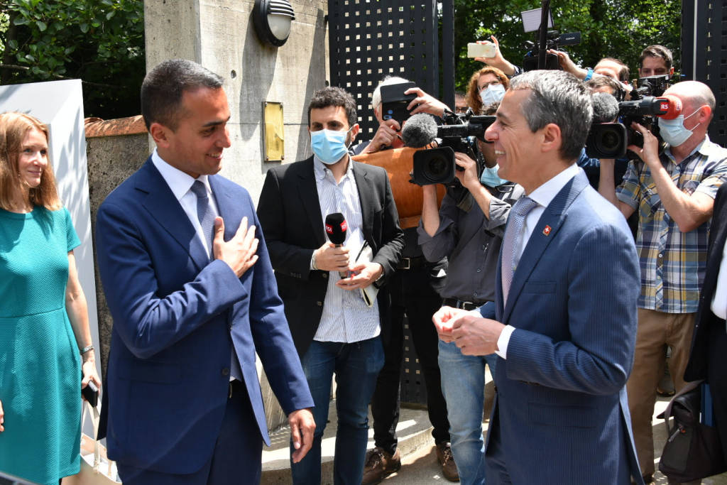 Incontro in Canton Ticino tra i ministri Cassis - Di Maio - Foto di Christian Righinetti