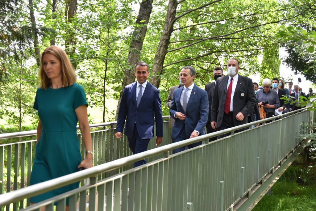 Incontro in Canton Ticino tra i ministri Cassis - Di Maio - Foto di Christian Righinetti