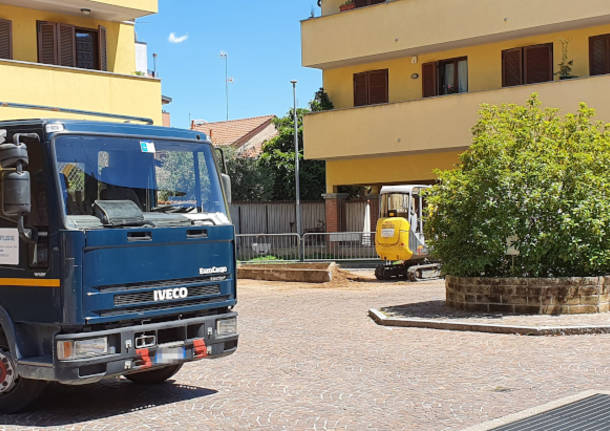 lavori parcheggio via cavour san giorgio su legnano