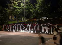 Telos danneggiano il murales di Piazza dei Mercanti