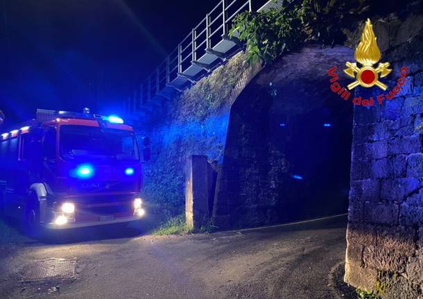 treno tronzano vigili del fuoco