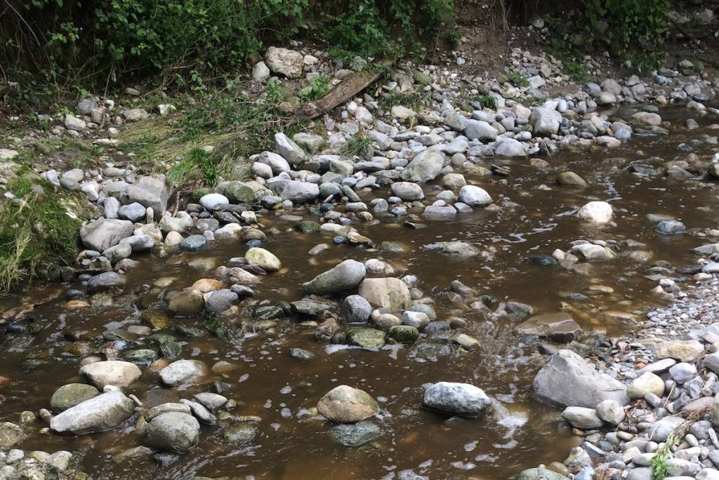 Varese - Liquami nel torrente Valle Luna