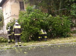 Vigili del fuoco a San Vittore Olona