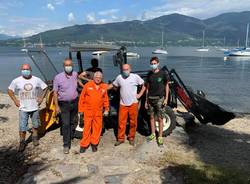 Pulizia spiagge a Castelveccana