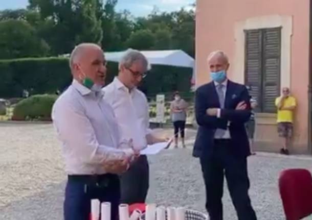 Il "grazie" a Varese dopo l'emergenza