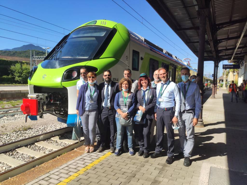 L'inaugurazione del treno Donizetti sulla tratta Milano-Luino