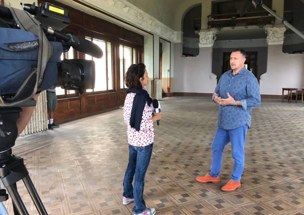 Le telecamere rai al Grand Hotel Campo dei Fiori