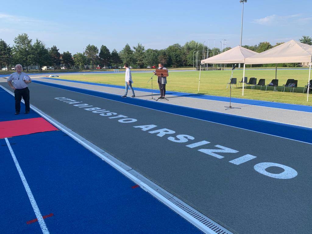 Lo stadio dell'atletica Angelo Borri di Busto Arsizio rimesso a nuovo
