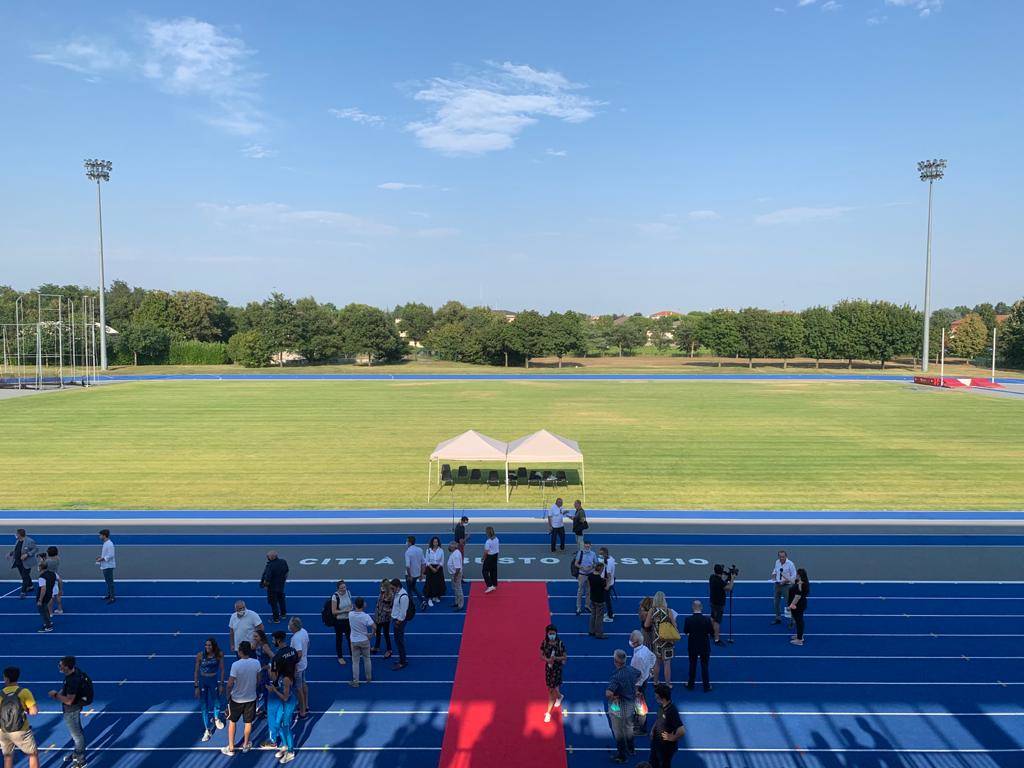 Lo stadio dell'atletica Angelo Borri di Busto Arsizio rimesso a nuovo