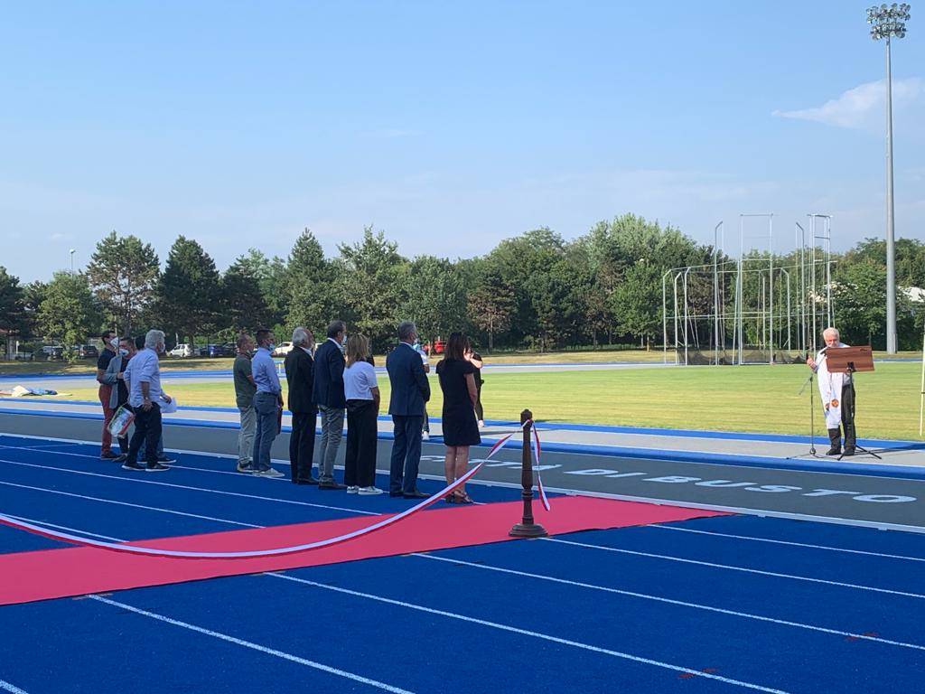 Lo stadio dell'atletica Angelo Borri di Busto Arsizio rimesso a nuovo