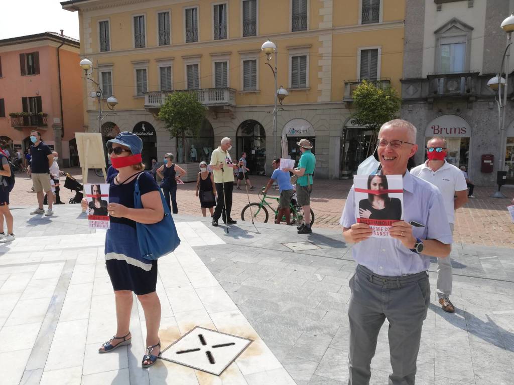 Manifestazione contro il ddl Zan sull’omotransfobia