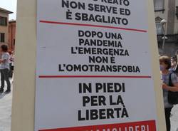 Manifestazione contro il ddl Zan sull’omotransfobia