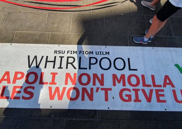 Manifestazione Whirlpool a Napoli