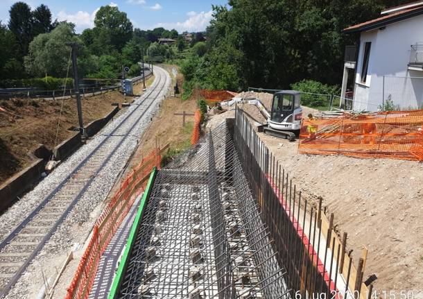 ponte di via Giordani a Varese: lavori in corso