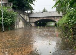 Sottopassi allagati a Busto Arsizio