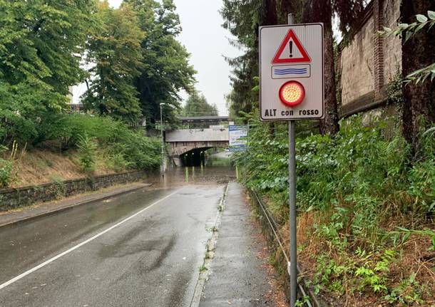 Sottopassi allagati a Busto Arsizio