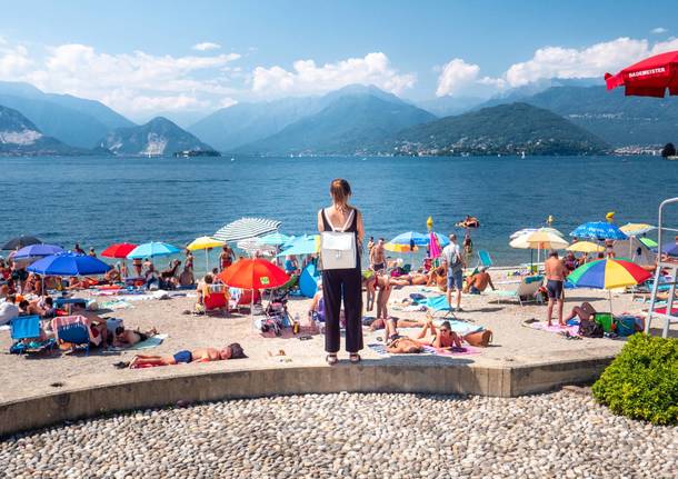 spiaggia lago maggiore