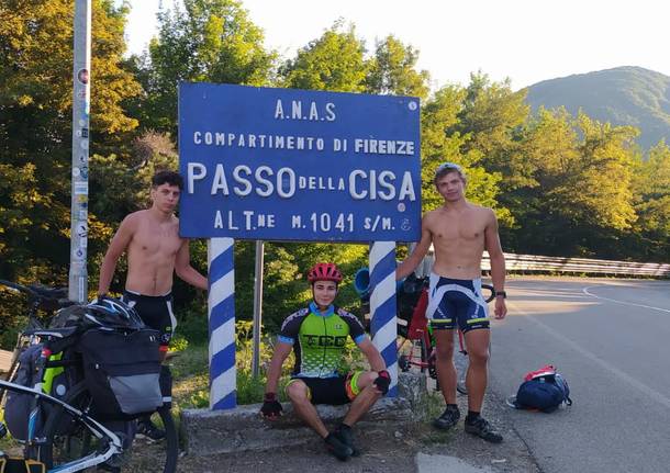 Tre varesini sulla via Francigena