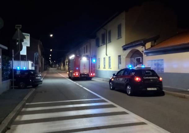 Vigili del Fuoco di notte a Parabiago 