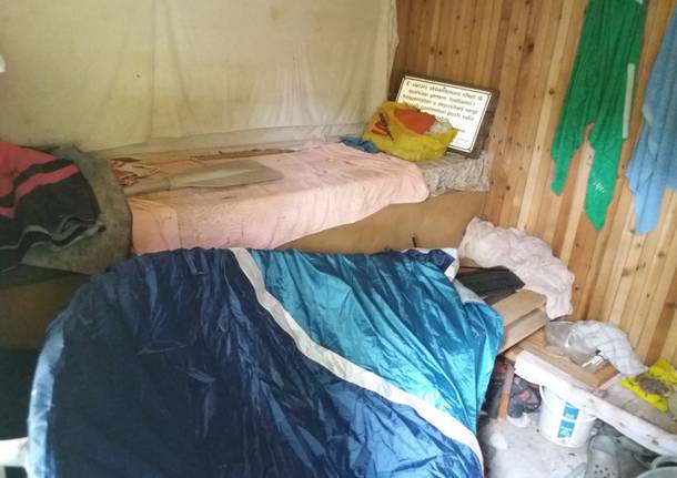 Accampamento abusivo a Capolago