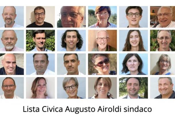 Elezioni Saronno, i candidati della Lista Civica Augusto Airoldi Sindaco