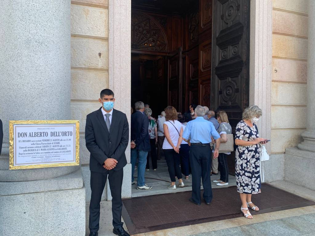Funerali don Alberto dell’Orto Gallarate