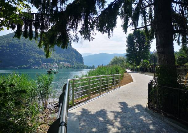 Il nuovo lungolago di Lavena Ponte Tresa