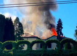 incendio tetto bodio lomnago