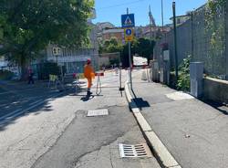 Lavori Enel in via Maspero, in via milano non si gira a destra verso Giubiano