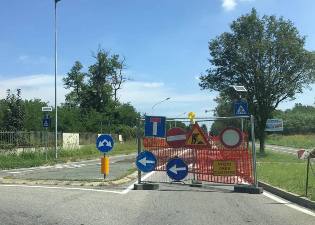 Lavori via Novara Legnano