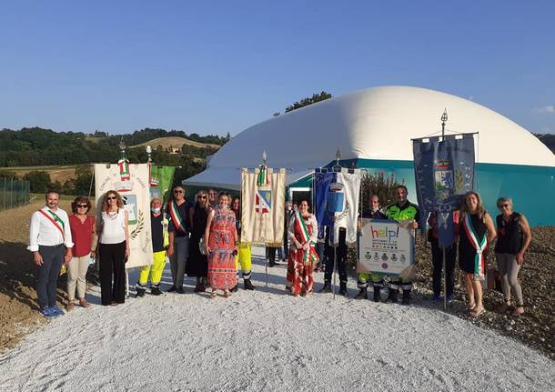 Nelle Marche una struttura geodetica grazie a donazioni di cittadini della Bassa Comasca