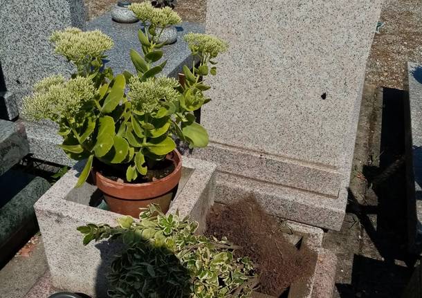 rame rubato al cimitero di sesto calende