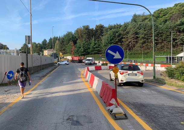 Rotonda via Gasparotto viale Europa cantiere 