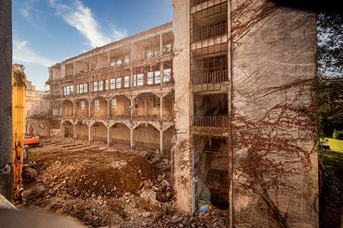 Saronno, la demolizione della "ex Cantoni" nelle foto del bravissimo Luigi Palma