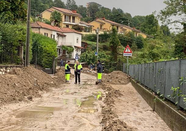 Alluvione a Luvinate, la situazione venerdì 25 settembre