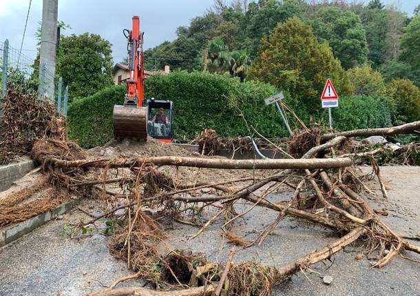 Alluvione a Luvinate, la situazione venerdì 25 settembre