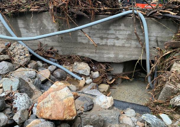 Alluvione a Luvinate, la situazione venerdì 25 settembre